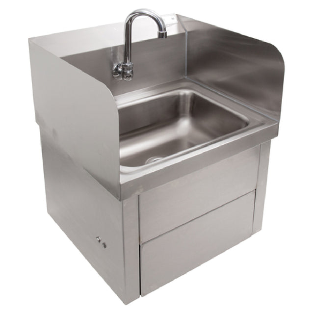 John Boos PBHS-W-1410-KV1APS-X Hand Sink Wall Mount 14"W X 10"D Front-to-back X 5" Deep Bowl