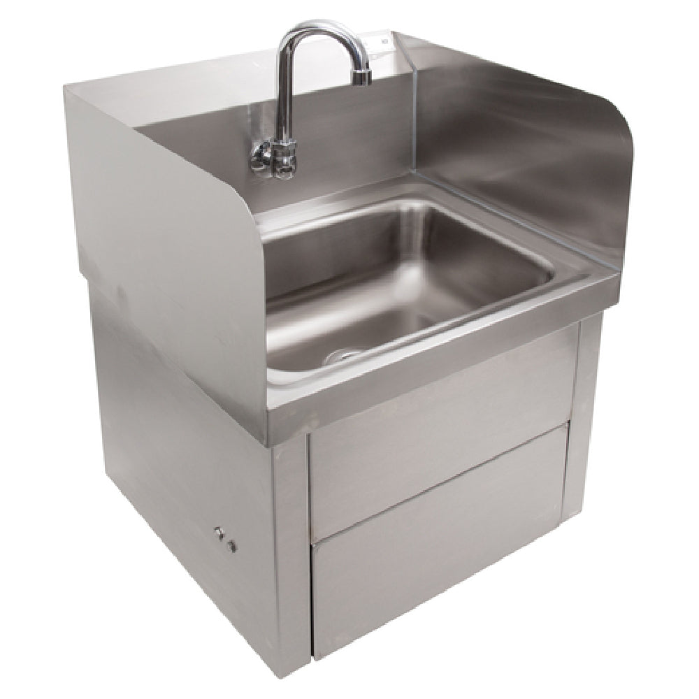 John Boos PBHS-W-1410-KV1APS-SS-X Hand Sink Wall Mount 14"W X 10"D Front-to-back X 5" Deep Bowl