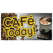 Hubert 21777 - Magnetic Sign, "Cafe Today", 49"L X 26"H