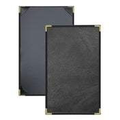Risch SEVDX-1V 8.5X14 Seville Deluxe Hardback Antibacterial/antimicrobial Faux-leather Menu Cover (specify Color)