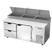 Beverage Air DPD72HC-2 Pizza Top Refrigerated Counter Two-section 72"W