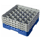 Cambro 30S638168 Camrack® Glass Rack With (3) Soft Gray Extenders Full Size