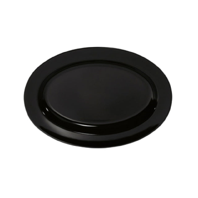 GET Enterprises OP-618-BK Milano™ Platter 18" X 13-1/2" Oval