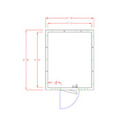 American Panel 8X10F-I Walk-In Freezer 7'-6" H X 7'-9" W X 9'-8" D Indoor