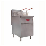 Hubert 16929 - Kratos® Floor Fryer, 21"W X 34 3/10"D X 45 1/2"H, 70-100 Lb. Oil Capacity