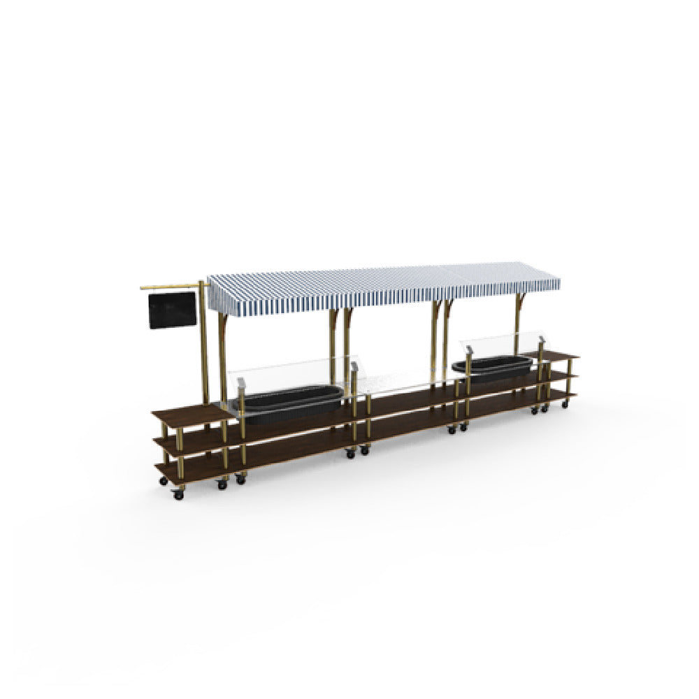 Steelite MGCMLA08WBWW Market Station Mixed Materials (minimum = Case Quantity 1 Per Case) (repack Item)