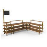 Steelite MGCMLB14BBXF - Breakfast Corner Station, 130.0" X 100.0" X 95.5", Modular
