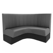 QA Group QAB-CAS-CNR-CHN Cascade Collection Banquette Booth 1/4 Circle Length To Be Specified
