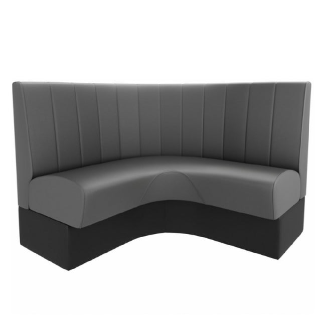QA Group QAB-CAS-CNR-CHN Cascade Collection Banquette Booth 1/4 Circle Length To Be Specified