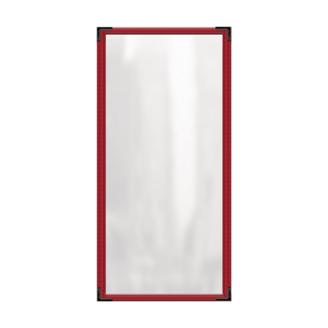 Risch TES 5.5X14 Deluxe Clear Sewn Menu Cover 5-1/2" X 14" Single