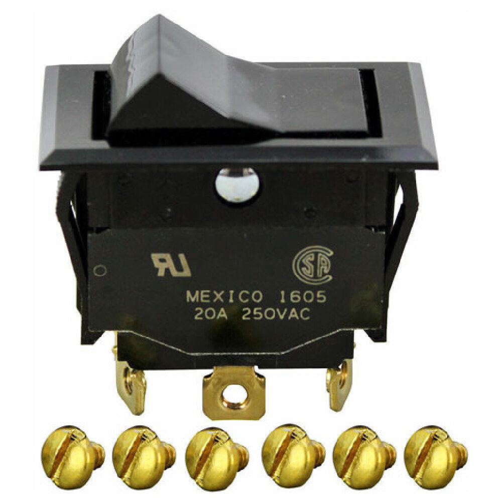 AllPoints 421077 Rocker Switch 7/8 X 1 1/2 Dpdt