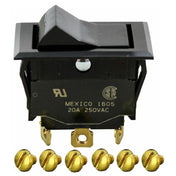 AllPoints 421077 Rocker Switch 7/8 X 1 1/2 Dpdt