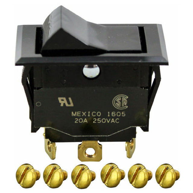 AllPoints 421077 Rocker Switch 7/8 X 1 1/2 Dpdt