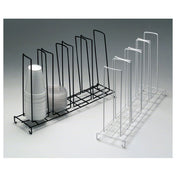 Hubert 34993 - Cup & Lid Dispenser/Rack, 4-compartment, 18-1/2" X 4-3/4" X 12"H