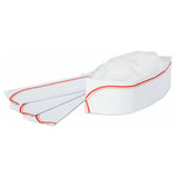 Royal PPR OS RED - Disposable Overseas Cap, Paper Crown, Red (100 Per Box, 10 Boxes Per Case)