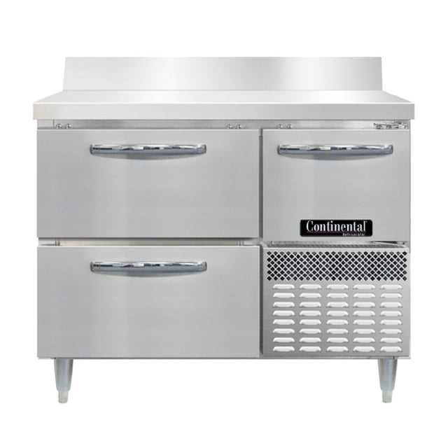 Continental Refrigerator DRA43NSSBS-D Designer Line Refrigerated Base Worktop Unit