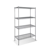 Steel Works Stainless SW2130C-4 Heavy Duty Wire Shelving Unit 4-tier 21"x 30"