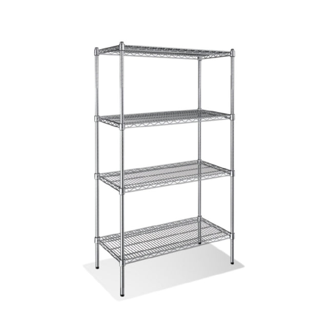 Steel Works Stainless SW1430C-4 Heavy Duty Wire Shelving Unit 4-tier 14"x 30"