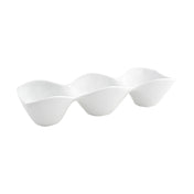 FOH BBO021WHP22 Pod Server 3-compartment 4 Oz. Per Bowl