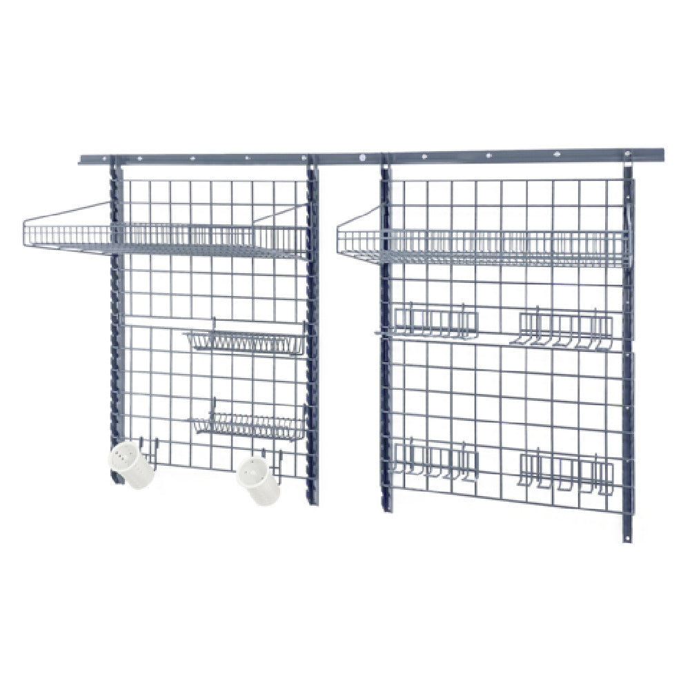 Quantum SGK-721830-1GY Store Grid Medium-Duty Kit Includes: (1) 72" Wall Track