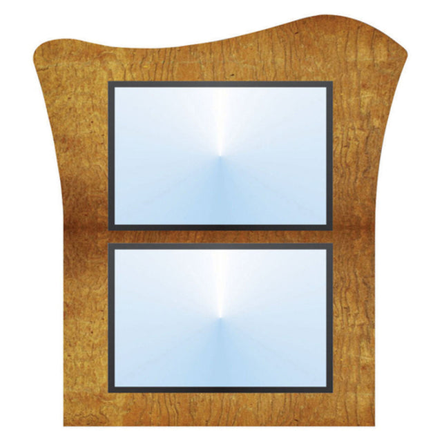 Hubert 13391 - Menu Board, 2-pocket, Wall-mount