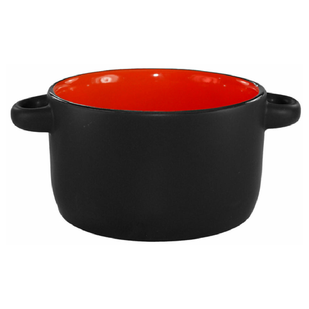 International Tableware 83567-2904/05MF-05C Bistro Soup Bowl 11 Oz. 4-1/8" Dia. (w/handles 5-5/8" Dia.) X 2-3/8"H