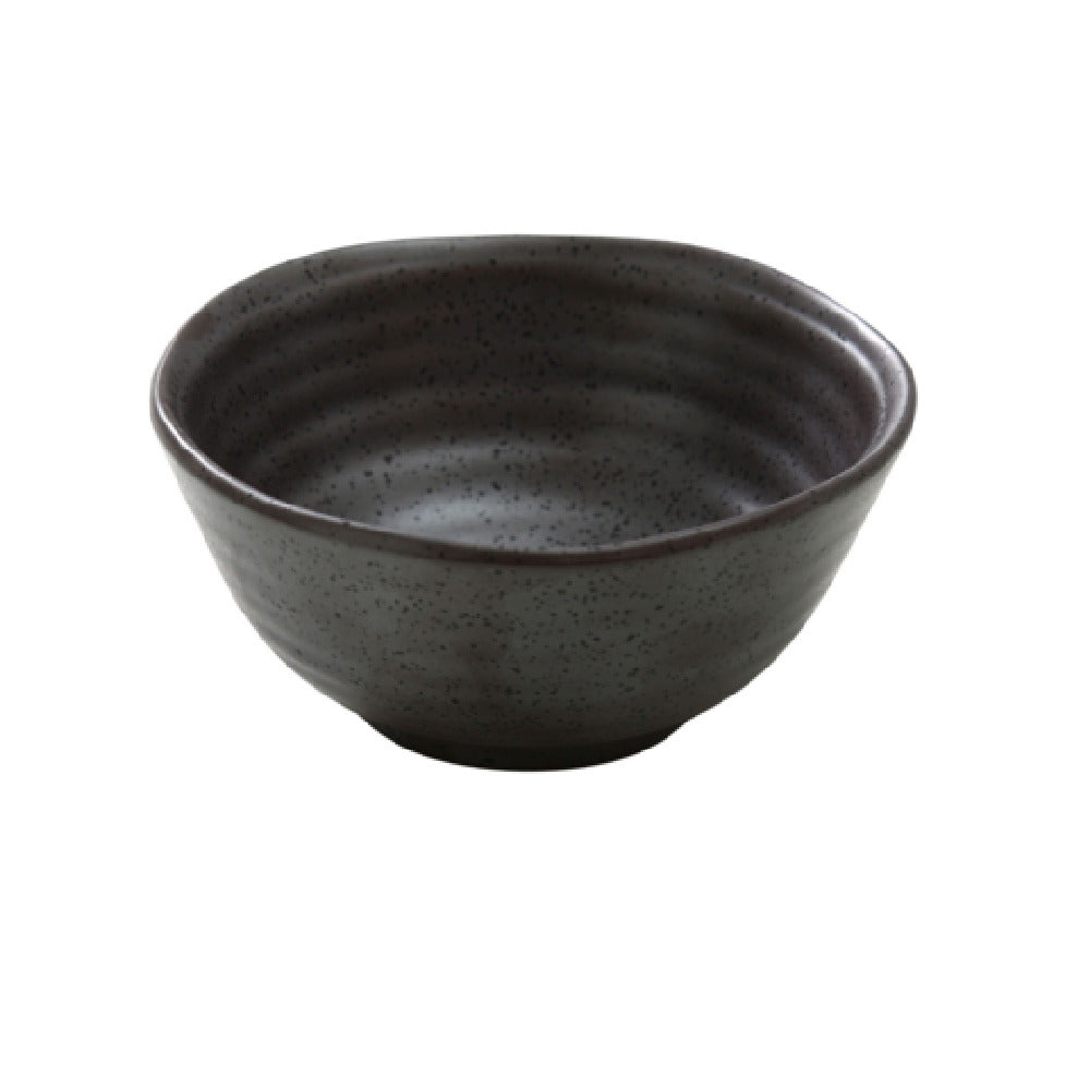 Yanco DB-3105 Diamond Black Miso Soup Bowl 8 Oz. 4-1/2" Dia.