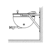 Legion LSWT-20MV Stationary Direct Steam Kettle With Mixer 20-gallon