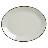 Steelite 17560145 Oval Coupe Platter 13.5" X 10.625" X 1.0" Simplicity