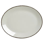 Steelite 17560145 Oval Coupe Platter 13.5" X 10.625" X 1.0" Simplicity