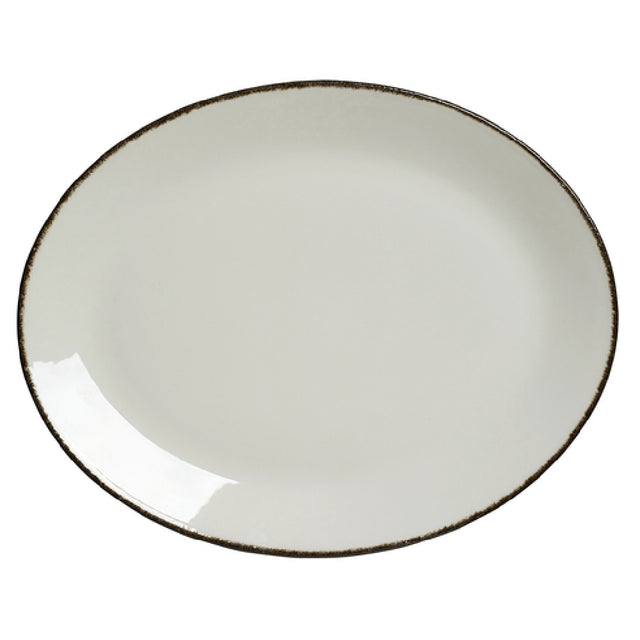 Steelite 17560145 Oval Coupe Platter 13.5" X 10.625" X 1.0" Simplicity