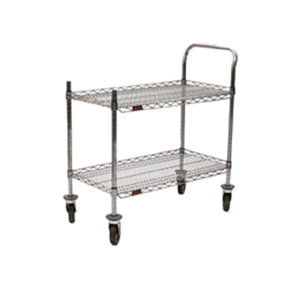 Eagle U2-1836C-RP Red-i-Pak® Utility Cart 2-tier 36"W X 18"D X 36-1/2"H