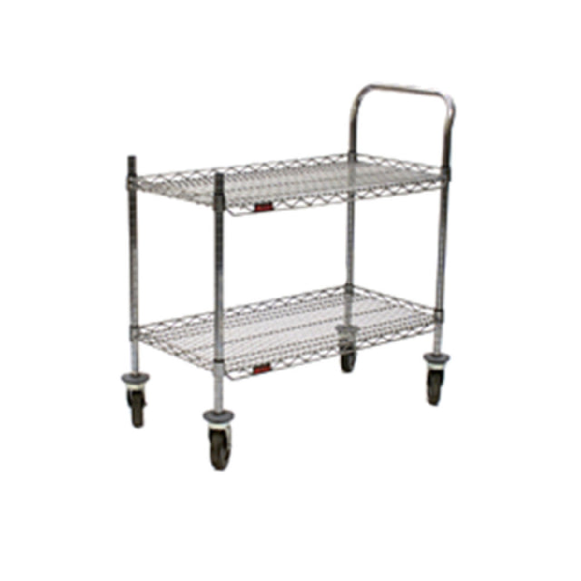 Eagle U2-1836C-RP Red-i-Pak® Utility Cart 2-tier 36"W X 18"D X 36-1/2"H