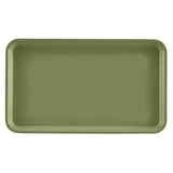 A rectangular olive green high-impact fiberglass Camtray with raised edges. The tray features a smooth surface and rounded corners, shown from a top-down perspective on a plain white background. NSF certified for quality and durability.