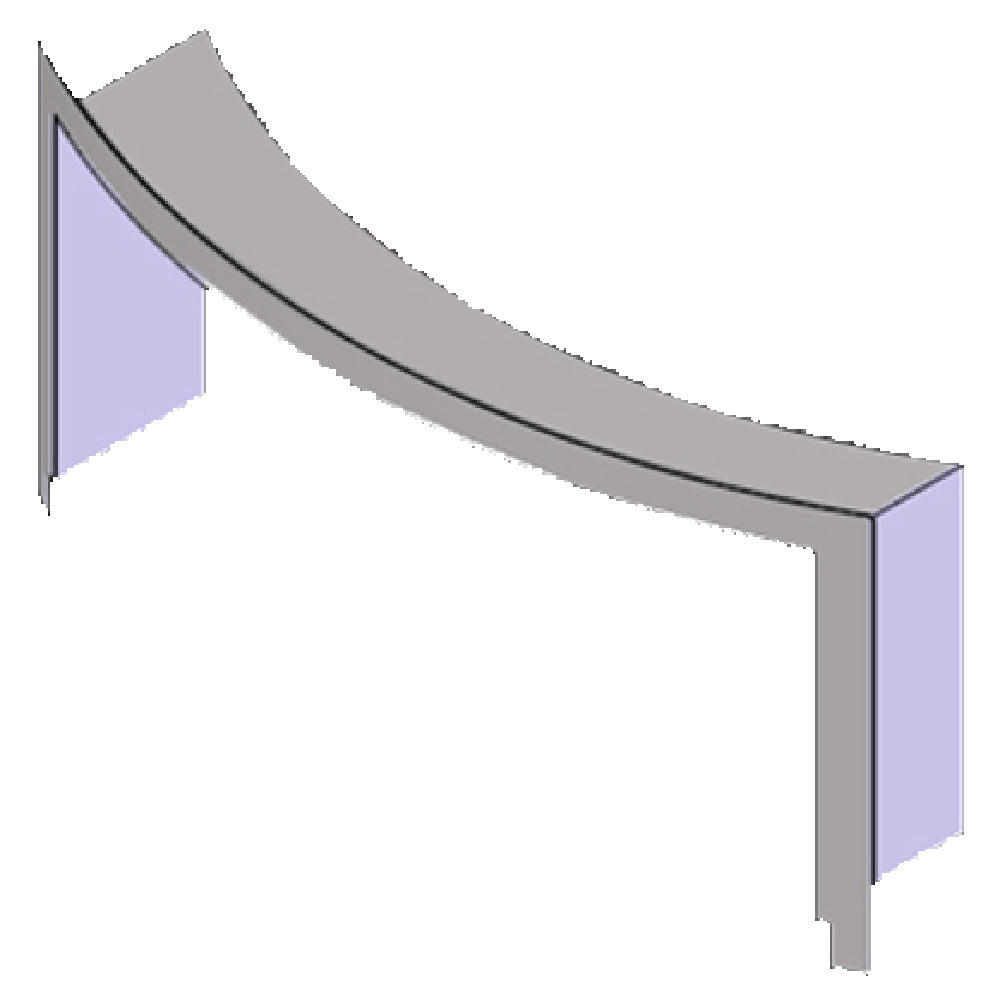 Beech Ovens BCHLIN-RND2R Curved Faced Stainless Steel Lintel For RND1100