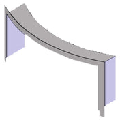 Beech Ovens BCHLIN-RND2R Curved Faced Stainless Steel Lintel For RND1100
