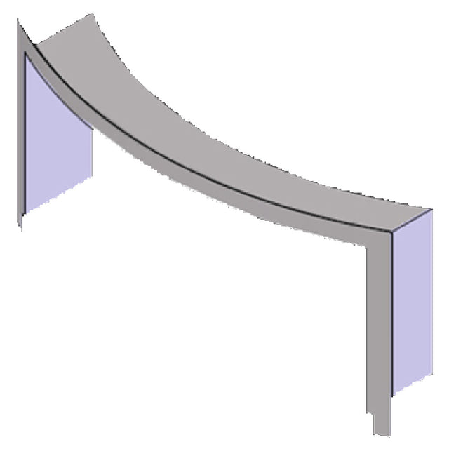 Beech Ovens BCHLIN-RND2R Curved Faced Stainless Steel Lintel For RND1100