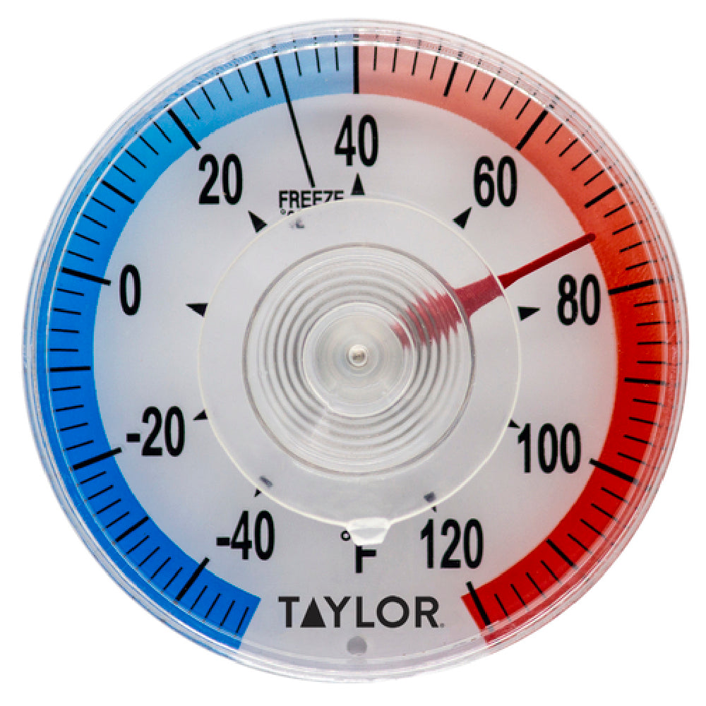 Taylor 5321N Window Thermometer 3-1/2" Dial 40° To 120°F Temperature Range