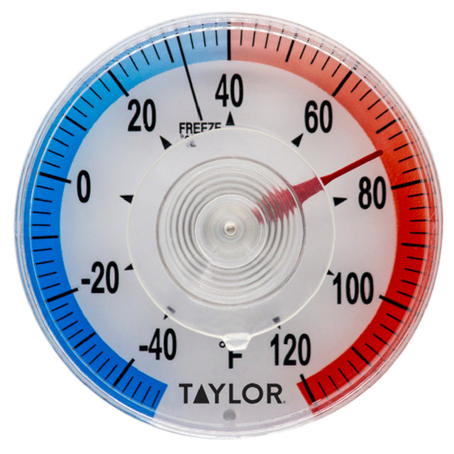 Taylor 5321N Window Thermometer 3-1/2" Dial 40° To 120°F Temperature Range