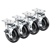 Krowne 28-113S Krowne Plate Caster Swivel With Brake 5" Diameter