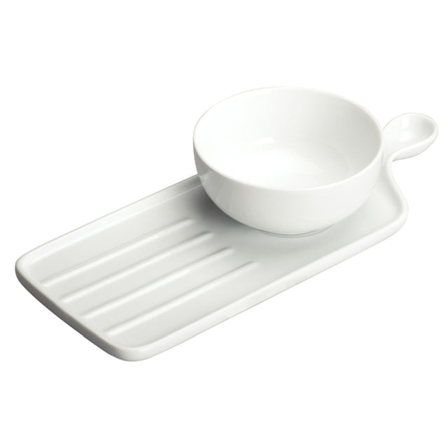 Winco WDP016-103 Soup & Sandwich Set 11-5/8" X 4-3/4" O.A. Includes: (1) Sandwich Plate And (1) 9 Oz.