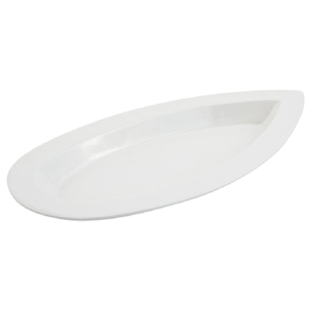Bon Chef 70072DUSTYR Futura2 Platter 20" L X 10" W X 1-1/2" H Tear Drop