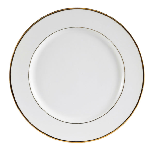 CAC China GRY-21 Golden Royal Plate 12" Dia. X 1"H Round