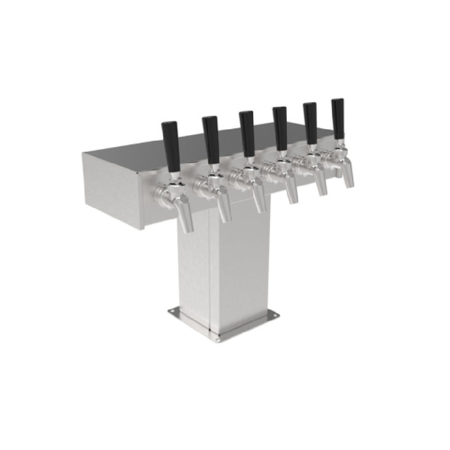 Perlick 4006-6B Tee Draft Beer Tower Countertop 17-3/8"W X 12-15/16"H