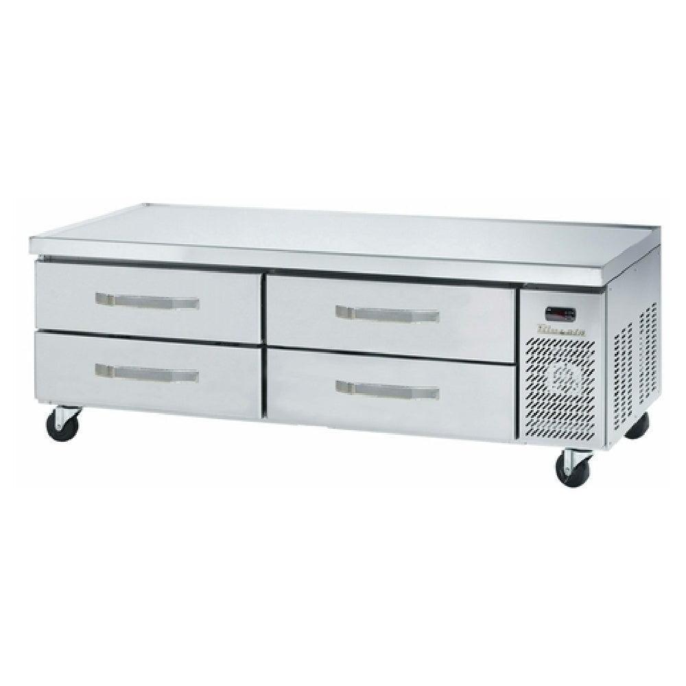 Blue Air BACB74M-HC - Refrigerated Chef Base Equipment Stand, 74-1/8"W, Side-mounted Self-contained Refrigeration