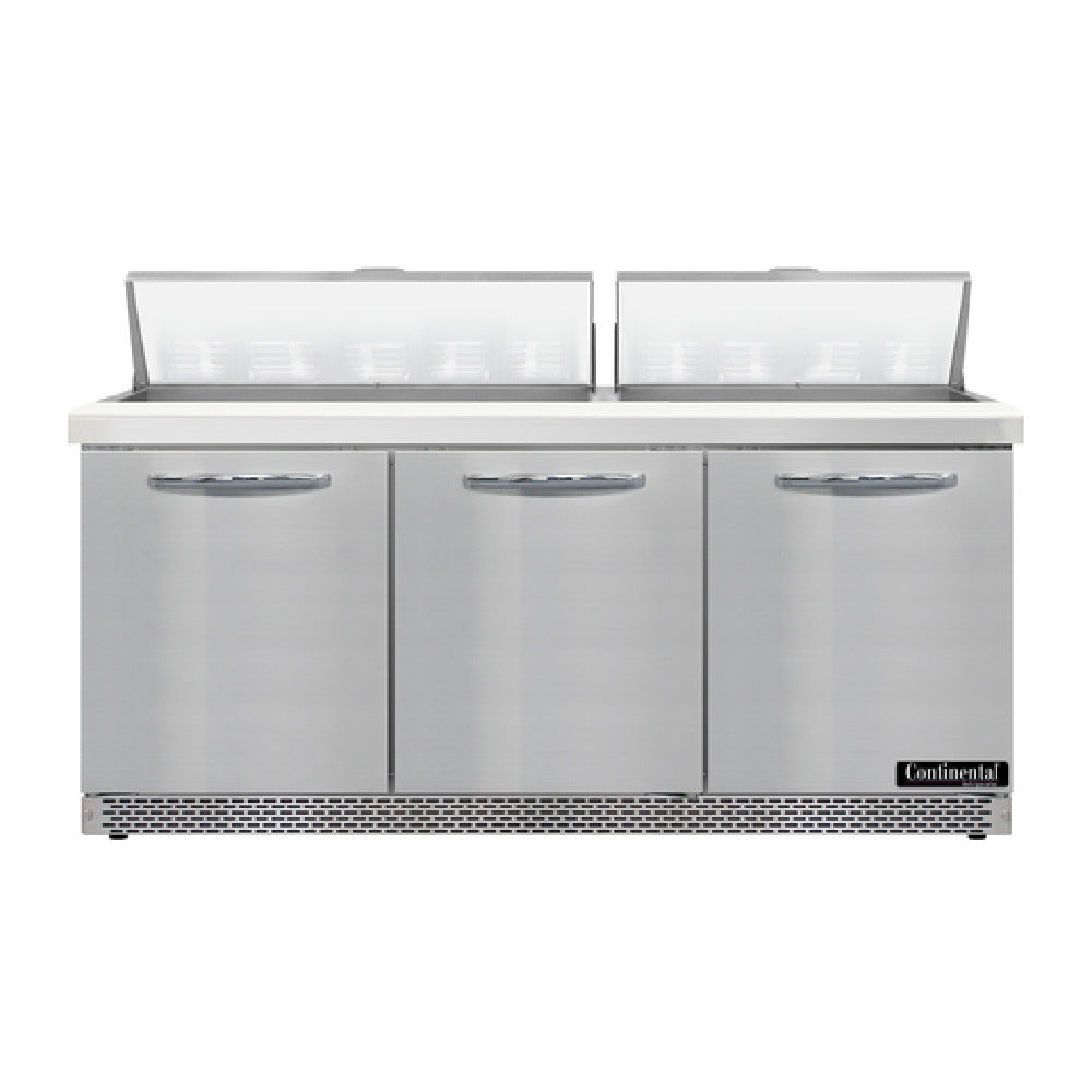Continental Refrigerator D72N18-FB Designer Line Sandwich Unit Front Breather