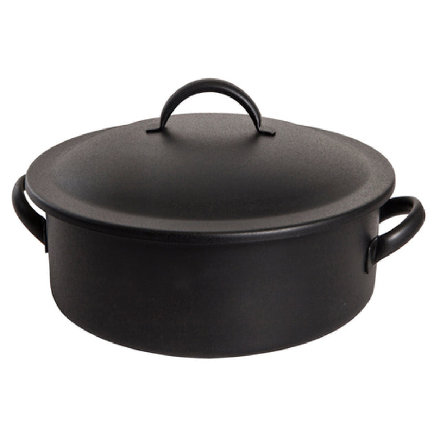 Steelite DW02CWG8BK Round Chafer 2.0 Qt 11.5"W X 9.5"D X 5.75"H