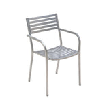 Emuamericas, Llc E268-22 - Segno Stacking Armchair, Outdoor/indoor, Steel Slat Pattern Back And Seat