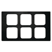 Hubert 44436 - Cold Tile, For 1/6-size Contemporary Pans, 6-compartment