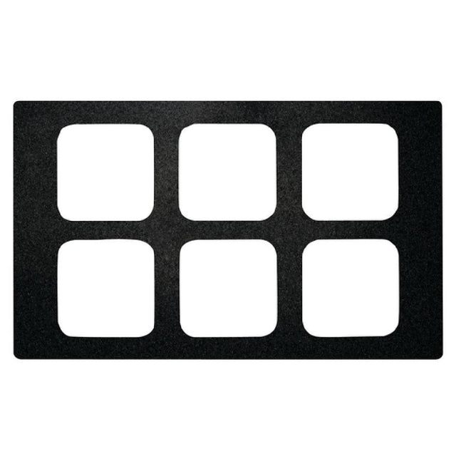 Hubert 44436 - Cold Tile, For 1/6-size Contemporary Pans, 6-compartment